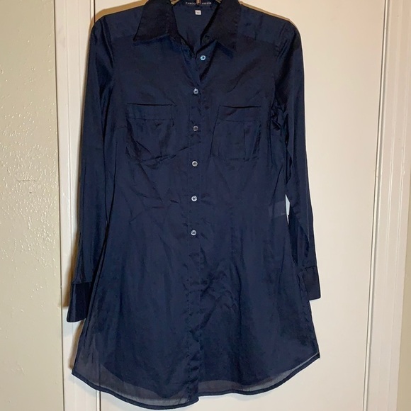Caroline Freese Italian Cotton Tunic Dress, 40/4 - Picture 1 of 9